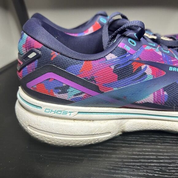 Women’s Brooks Ghost 15 Purple Blue Sneakers Running Shoes 10 Empower Her - Picture 10 of 15
